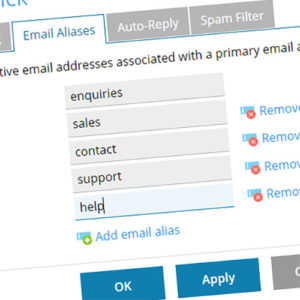 What is an email alias?